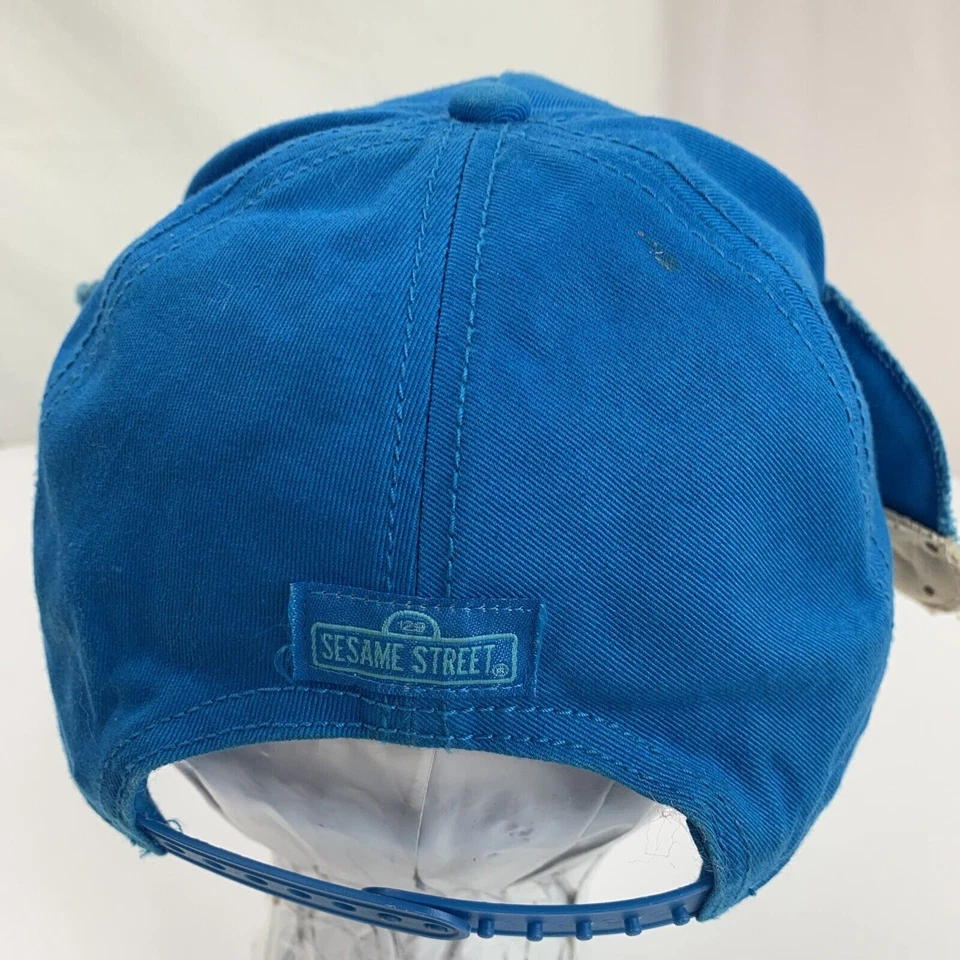 Cookie Monster Sesame Street Youth Ball Cap Hat Snapback Baseball - Image 3 of 4