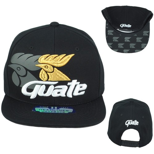 Guate Guatemala Rooster Country Central America Snapback Flat Bill Gorra Hat Cap - Picture 2 of 4