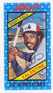 1980 Kellogg's 3-D Super Stars #21 Ellis Valentine EXPOS