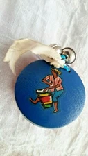 CASTANET VINTAGE HANDMADE WOODEN MUSICAL INSTRUMENT FLAMINGO DANCER CARIBBEAN 