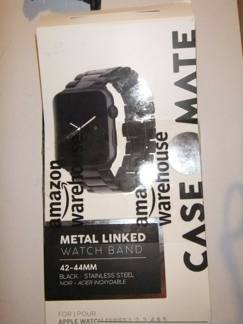 Case Mate Metal Linked Watch Band 42-44MM for Apple Series 1 2 3 4 5 Black | eBay
