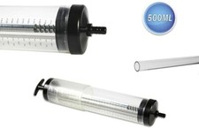 SIRINGA OLIO 500 ML POMPA MANUALE ASPIRA BENZINA CAMBIO MECCANICO OFFICINA AUTO