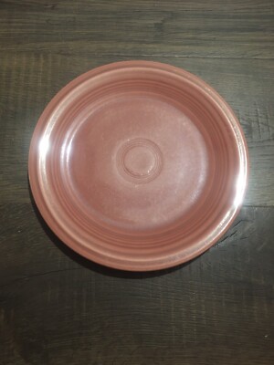 Vintage Fiestaware Rose Pink Dinner Plate Fiesta Ware 1/2