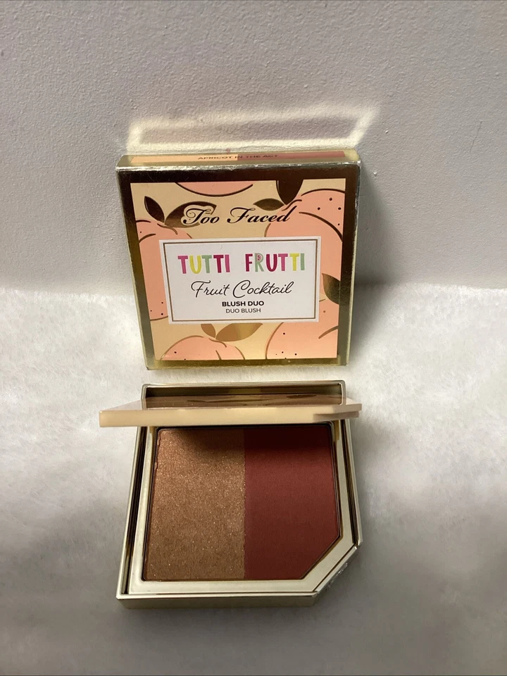 TOO FACE TUTTI Frutti Fruit Cocktail Rubor Dúo - Albaricoque en el acto, Nuevo. Foto 4 de 4