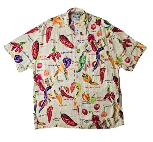 Vintage Jams World Ka'u Mens Multicolor Abstract Floral Aloha