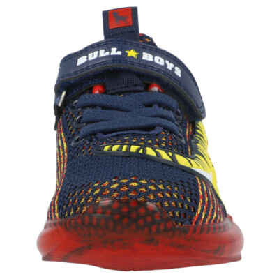 Bull Boys Kinderschuhe Mit Licht - Spinosaurus Design In Blau Mit Leuchtsolen
