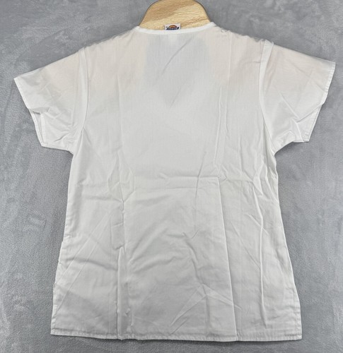 Dickies Medical Nurse Uniform V Neck Mid Fit White Women’s Size XS NWOT - Picture 2 of 5