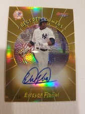 2018 BOWMANS BEST PERFORMERS GOLD REFRACTOR ESTEVAN FLORIAL AUTO RC #15/50 