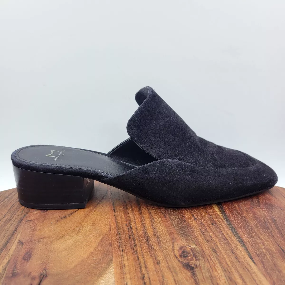 Marc fisher black mules clearance