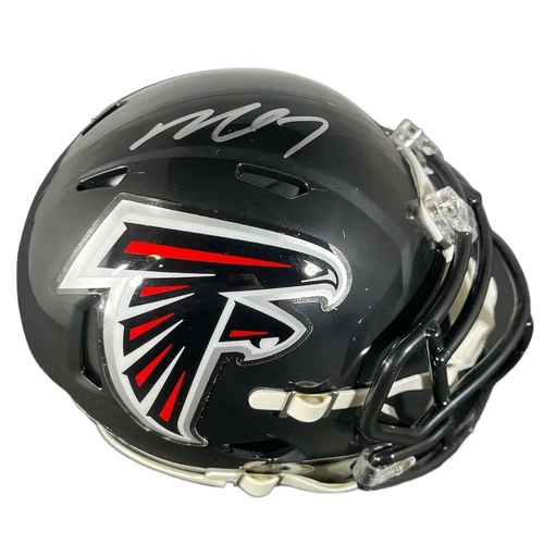 Michael Vick Signed Falcons Speed Mini Helmet Beckett Witness BAS COA