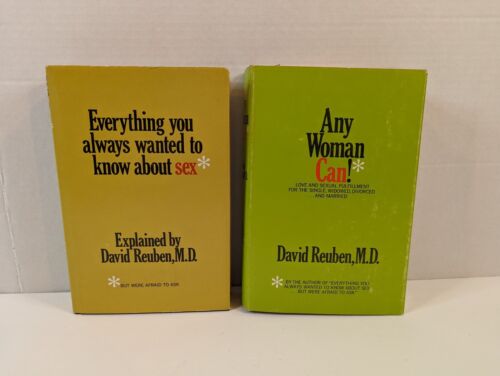 Set of vintage Sex Books (2) 1960s 70s Any Woman Can Everything You David Reuben - Picture 1 of 8