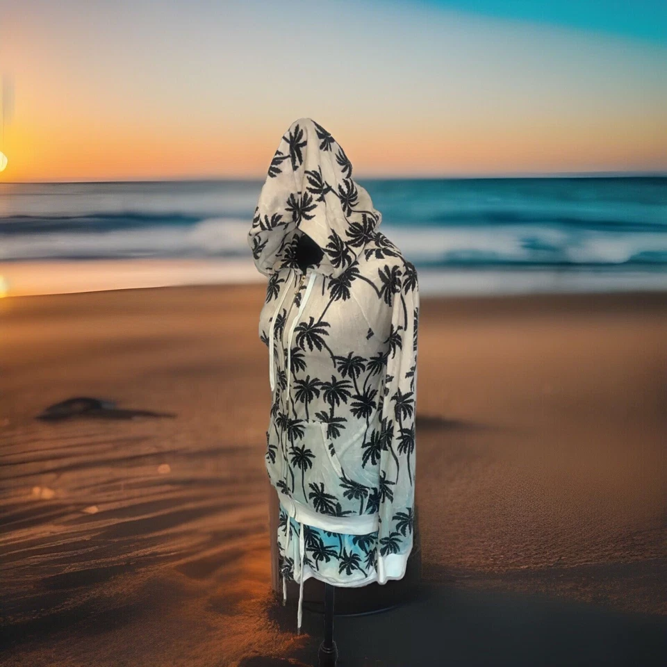 Conjunto de shorts Juicy Couture L Top M Aqua Ombre' Palms veludo vintage Y2K - Imagem 4 de 4