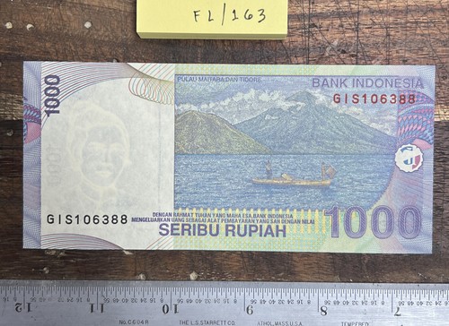 Indonesia Note 1000 Rupiah 2013    Great Condition   FREE SHIPPING  Lot - FL/163 - Picture 4 of 4