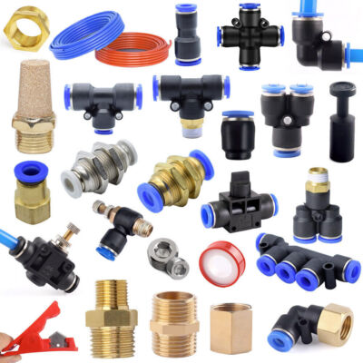 Nylon Push-Fit Connectors for Piping - 4-16mm (Air/Water Hoses)