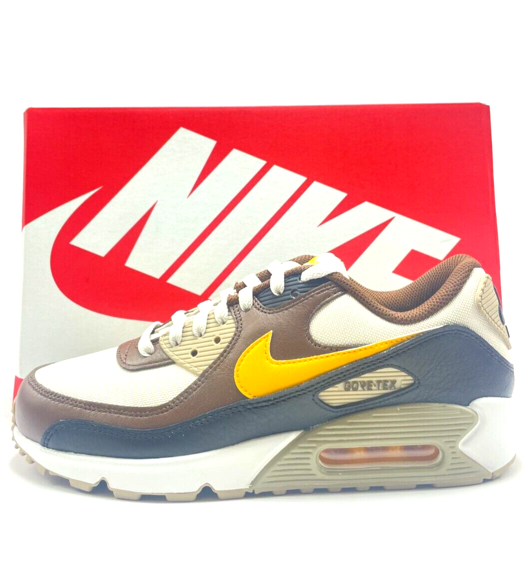 *NEW* MEN Nike AIR MAX 90 GORE TEX CACAO WOW (FD5810 201), SZ 👍