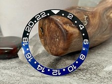 GMT Ceramic Black/Blue "Batman" SLOPED Bezel Insert for Seiko SKX SRPD-US Seller