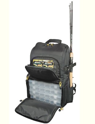 SPRO BACK PACK BAG INKL: 4 x KÖDERBOX, RUCKSACK, TACKLE TASCHE, 27 x 21 x 41cm
