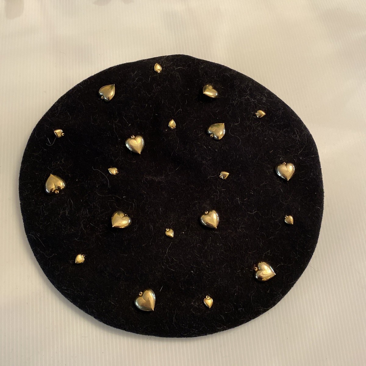 Vintage Frederick Fox Boutique Hat Gold Hearts Her Majesty  display picture 3
