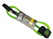 Ocean & Earth  Longboard Surfboard Ankle leash 9ft Cord 7mm Lime Color 