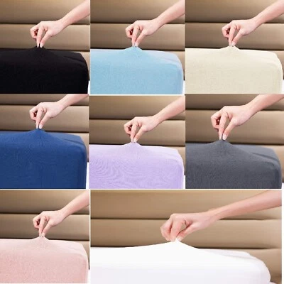 Extra Deep Fitted Sheet Bed Sheets Elastic For Mattress Single Double King Size