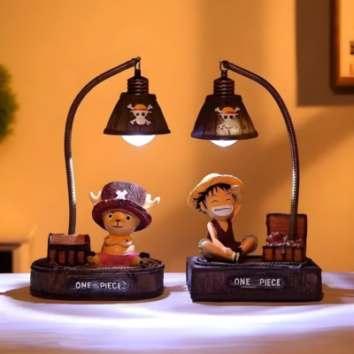 One Piece LED Nachtlicht | Luffy & Chopper Schreibtischlampe | Anime Fan Geschenk