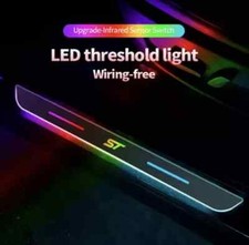 2Pcs Ford ST LED Colour Changing Door Sill Protector Scuff Plates