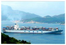 Shipping container ship COSCO Rotterdam photo 2004 IMO 9221073 4x6