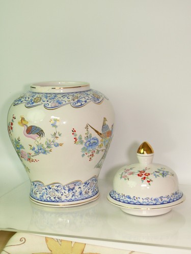 Vintage Italian Porcelain Lidded Jar FG Ceramiche Artistiche - Picture 5 of 6