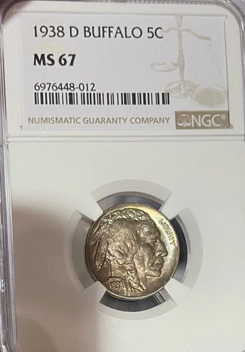 1938-D NGC MS67 Buffalo Nickel