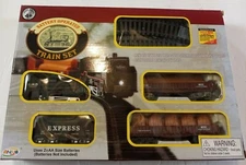DOLGEN CORP BATTERY OPERATED TRAIN SET W/ LIGHT & INTELLIGENT SOUND BY ANKY NICE