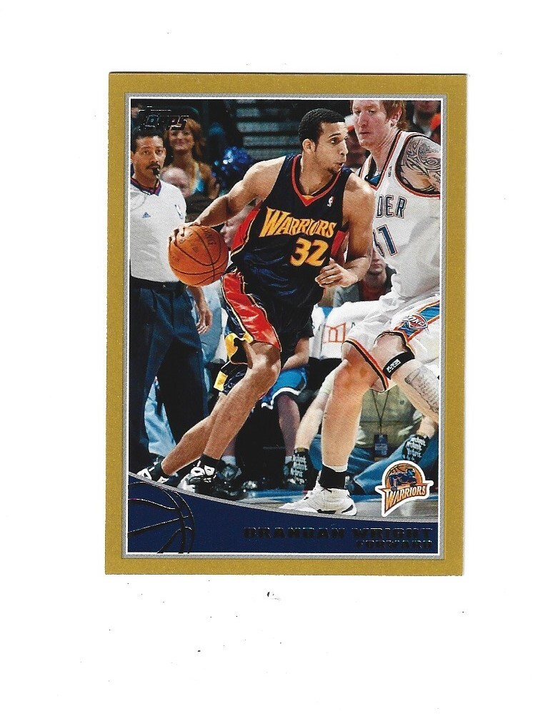 2009-10 Topps Gold #91 Brandan Wright  /2009   GOLDEN STATE WARRIORS