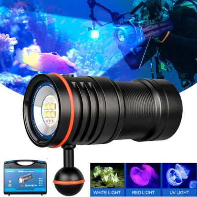 Trustfire DF50 6500 Lumens Rechargeable Scuba Diving Light Video Flashlight US