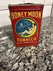 VINTAGE ADVERTISING EMPTY HONEYMOON  TOBACCO TIN