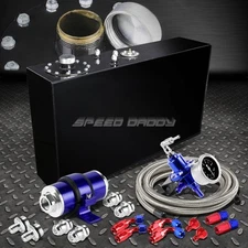 17 GALLON TOP-FEED SLIM COATED FUEL CELL TANK+PRESSURE REGULATOR+INLINE FILTER