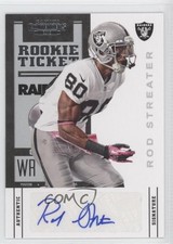 2012 Panini Contenders Rookie Ticket Rod Streater #140 Auto 0f8