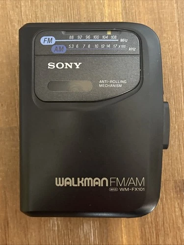 Sony Walkman WM-FX101 Cassette Player FM/AM Radio W/ Belt Clip TESTED READ VTG