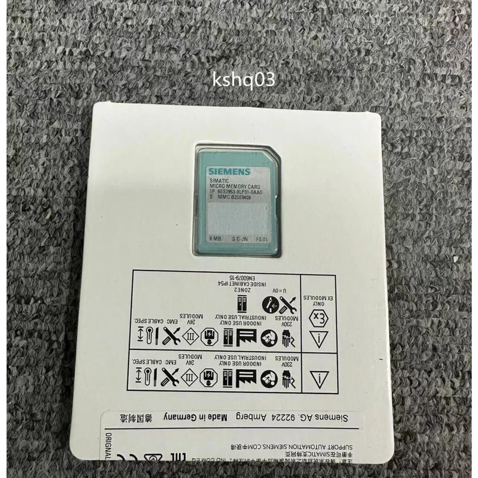 New Siemens 6ES7953-8LP31-0AA0 6ES79538LP310AA0  SIMATIC S7 Micro Memory Card - Image 2 of 3