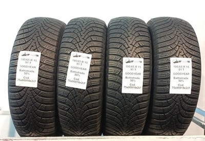 GEBRAUCHTE REIFEN STÜCK 4 GOODYEAR ULTRAGRIP 9+ 195/65 R15 91T INVERNALI