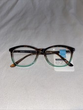 Foster Grant ez2c designer Nellie Reading Glasses Tortoise Shell Turquoise 2.00