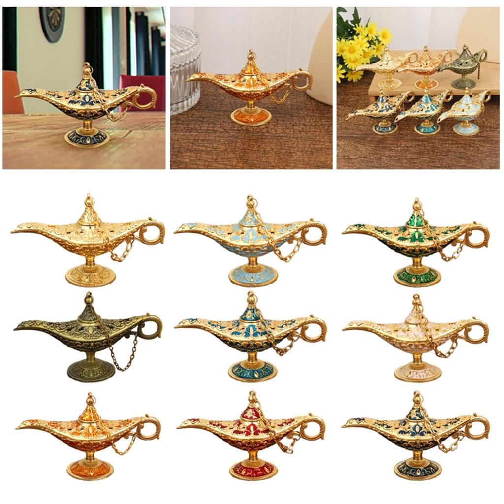 Lámpara de metal Aladdin Genio Disfraz Light Legend Wishing Light Home Party