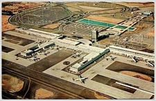 1960s JFK Airport NYC Aerial Postcard Plastichrome P30264 MP183