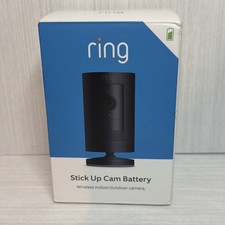Ring Stick Up Cam Battery Weather-Resistant Outdoor Camera Night Vision Open Box