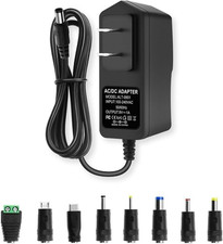9V DC Power Supply 1A AC Adapter, DC 9V Power Cord, 100-240V 50/60Hz 9 Volts 1