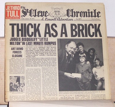 Jethro Tull   Thick As A Brick - 1972 Vinyl LP Record Album