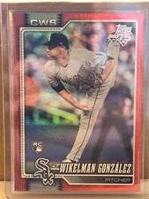 2026 Topps Series 1 Wikelman Gonzalez Rookie Card 4/5 Red Foil