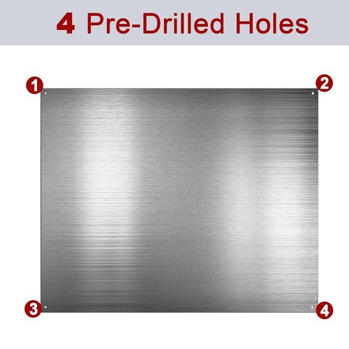 Elegante Paraspruzzi Reversibile 24" x 36" in Acciaio Inox per Protezione Cucina - Foto 5 di 8