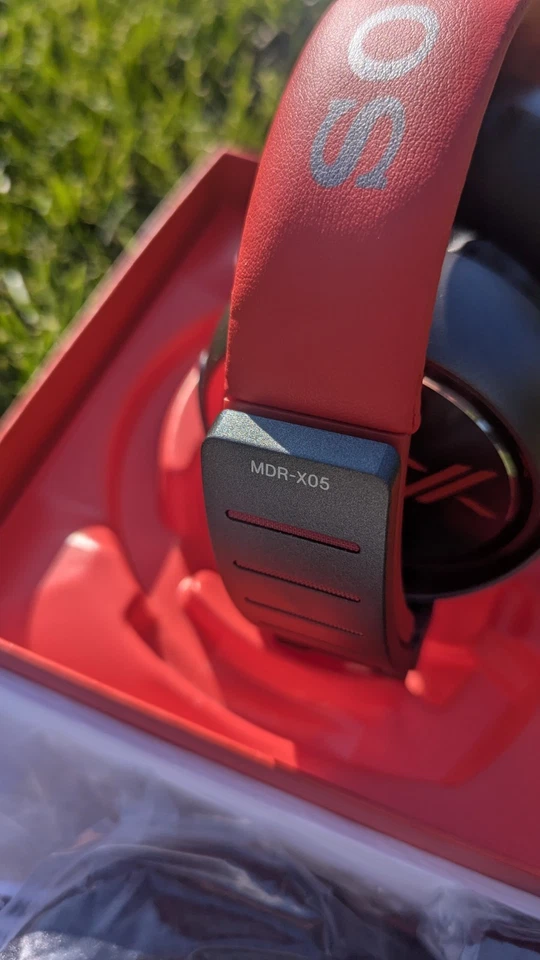 Sony Headphones MDR-X05 On Ear Wired Headphones Red Tested In Box - Image 3 of 4