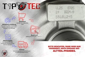 Turbolader 55181245 71783881 Fiat Doblo Idea Punto 1.9 JTD 74kw VL35 VL25 551812