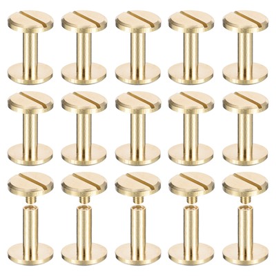 Rivets For Leather Crafting 20pcs Rivets Fasteners DIY Leather Craft Purse Phone Case Chain Bag Screws 8mm Phone Case Making Kit