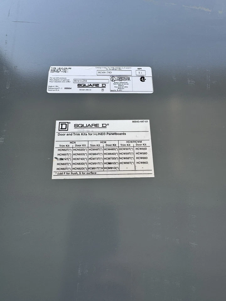 SQUARE D HCM 800 AMP 277/480V MAIN BREAKER I-LINE PANELBOARD NEMA 1 INDOOR - Image 4 of 4